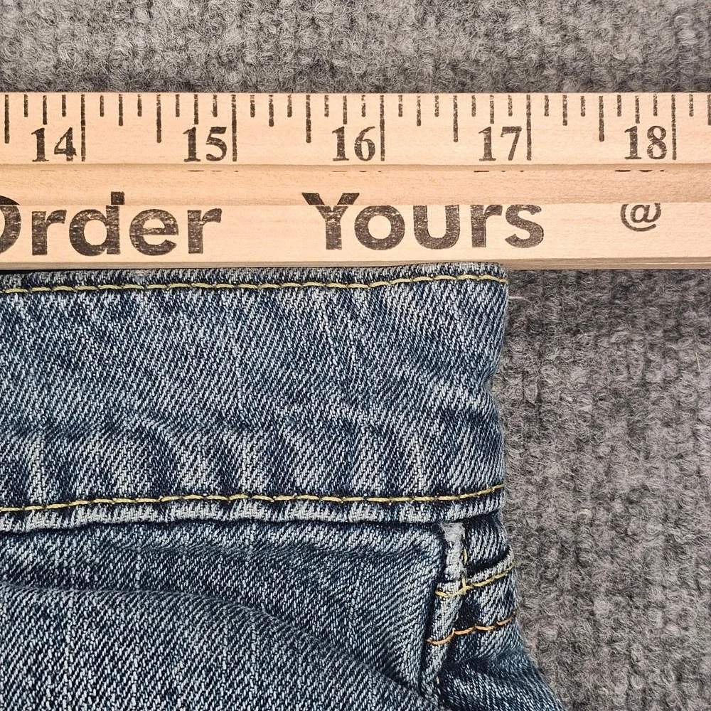 Vintage Levi's 542 Low Rise Flare Jeans Womens 12M Medium Wash Y2K Flap Pocket